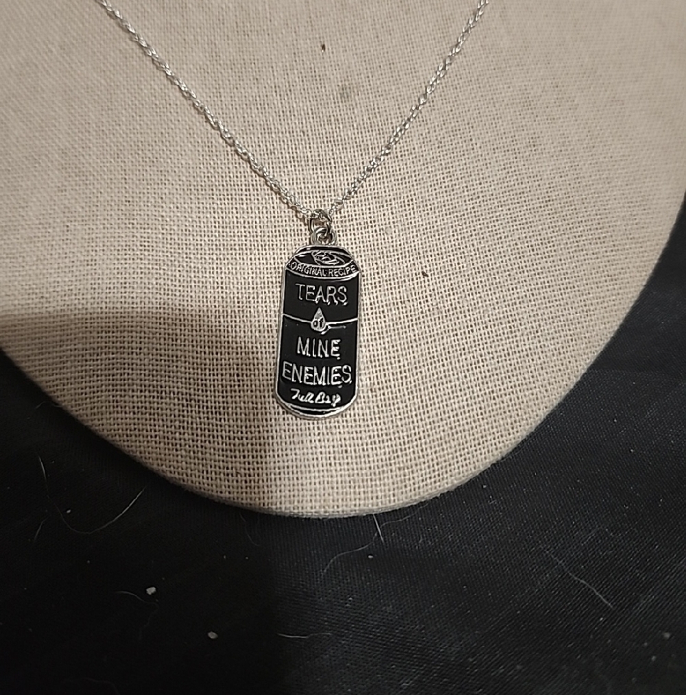 Handcrafted Silver 'Tears of Mine Enemies' Necklace - Picture 4 of 4